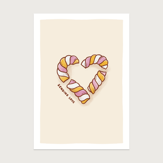 Kaartje - Sending love